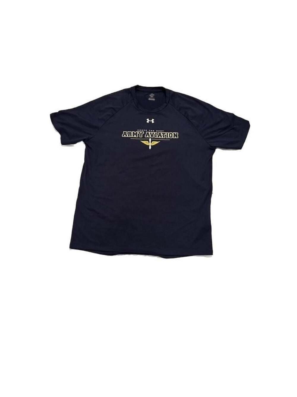 Under Armour Army Aviation HeatGear Performance T-Shirt Navy